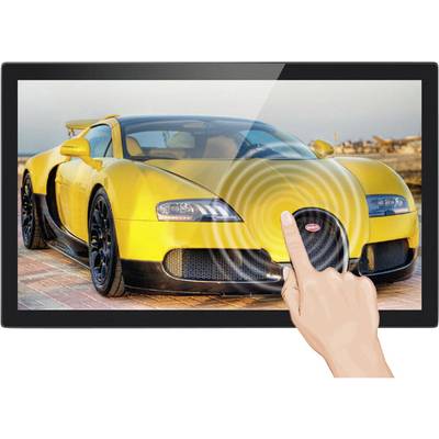 Cadre d'affichage numérique 24 pouces (61 cm) Braun Phototechnik All-In-One Frame Android Touch 1920 x 1080 Pixel noir