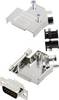 Kit embase SUB-D mâle Nombre de pôles: 15 encitech D45ZK09-HDP15-K 6355-0013-01 45 ° fût à souder 1 set