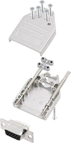 Kit embase SUB-D femelle Nombre de pôles: 15 encitech DTZI09-HDS-K 6355-0080-11 180 ° fût à souder 1 set