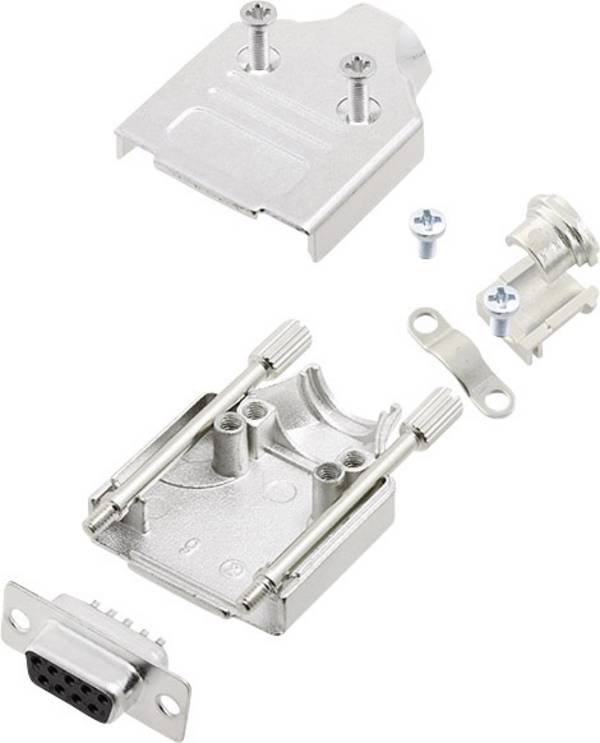 Kit embase SUB-D femelle Nombre de pôles: 9 encitech MHDM-09-DBS-K 6355-0005-11 180 ° fût à souder 1 set
