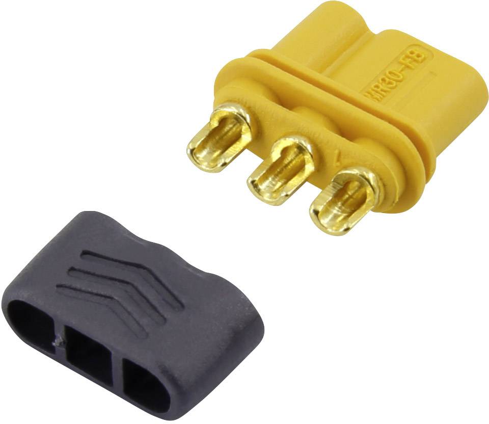 Fiche adaptateur de plaque RC Connecteur mr30 Fiche de connecteur MR30 Connecteurs RC pour moteur brushless multirotor ESC prot/ég/é contre linversion de polarit/é /à courant /élev/é 5 Paires