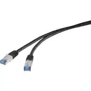 Renkforce RF-4673684 RJ45 Câble réseau, câble patch CAT 6a S/FTP 3.00 m noir résistant aux UV 1 pc(s)