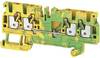 Weidmüller 1521540000 Borne pour conducteur de protection 5.1 mm ressort de traction vert, jaune 50 pc(s)
