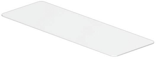 Plateau rectangulaire allongé, plat et blanc, sans détails supplémentaires.