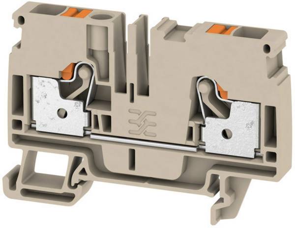 Weidmüller 1992110000 Borne de passage 8.1 mm ressort de traction  gris 50 pc(s)