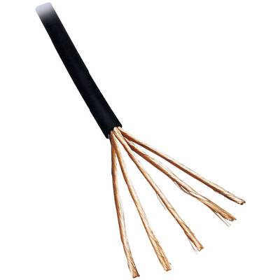 BKL Electronic 1509003/25 Câble audio 2 x 0.14 mm² noir 25 m-0