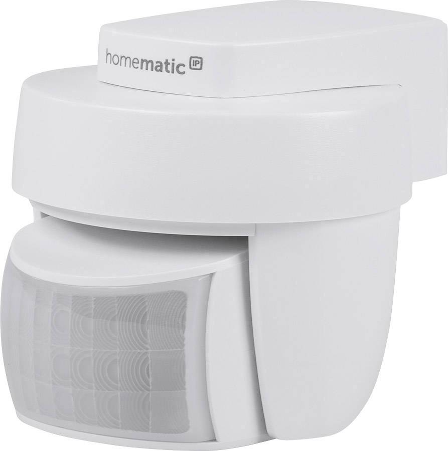 Détecteur de mouvement Homematic IP blanc pour intérieur, montable, utilisé pour détecter les mouvements et commander le chauffage ou l'éclairage.