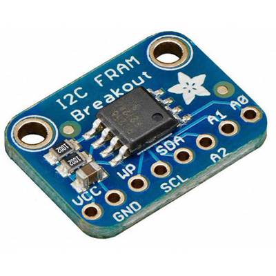 Platine de module FRAM I2C avec puce et plusieurs broches de connexion, adaptée aux projets électroniques et au stockage de données.