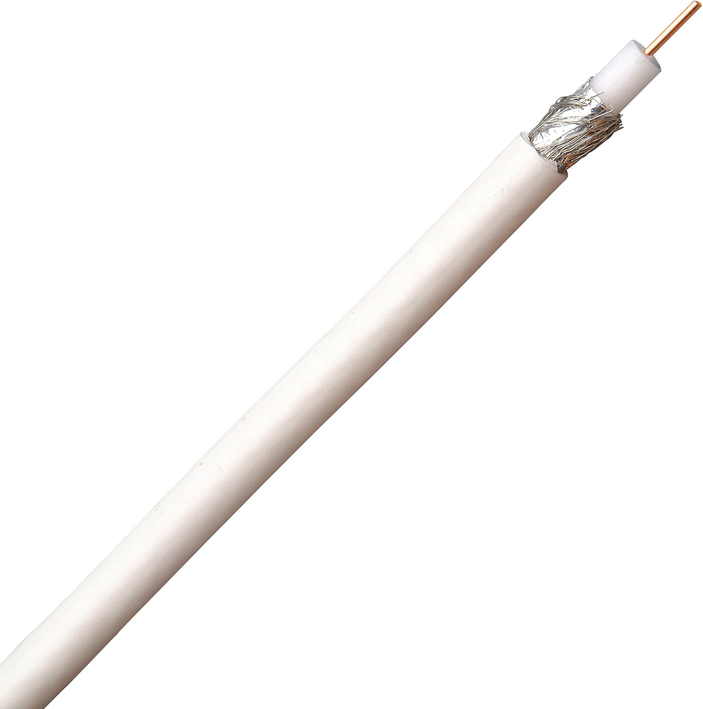 Câble coaxial Kopp 162710043 Ø extérieur 6.60 mm 75 Ω 75 dB blanc 10 m