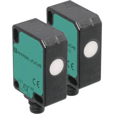 Cellule ultrasonique en mode barrage Pepperl+Fuchs UBE800-F77-SE2-V31 20 - 30 V/DC Portée (max.): 0.8 m (L x l x H) 40 x-0