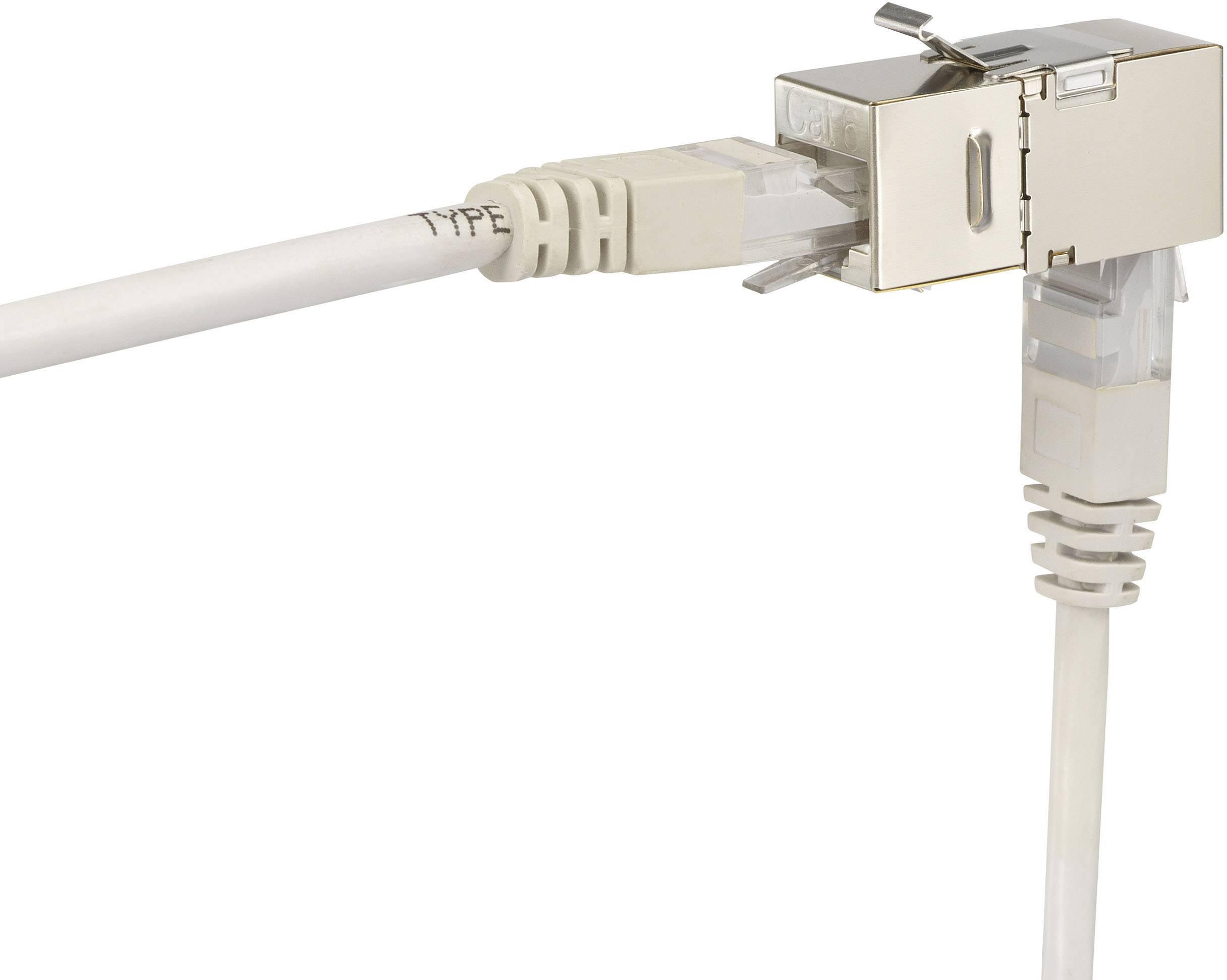 Adaptateur réseau informatique Renkforce RF4554648 RJ45 CAT 6 [1x RJ45 femelle 1x RJ45