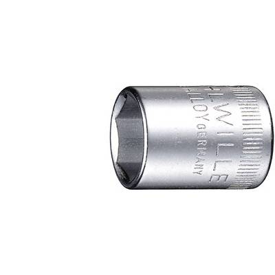 Une douille à six pans en argent, gravée 'Wille Germany', indique une taille de 24 mm. Utilisée dans des applications mécaniques.