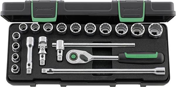 Stahlwille 45/14/5I QR KN Jeu de clés à douille  3/8" (10 mm) 19 pièces 96021180