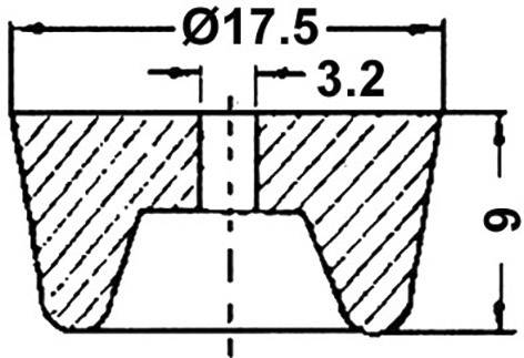 vissable noir (Ø x H) 17.5 mm x 9 mm 1 pc(s)-1