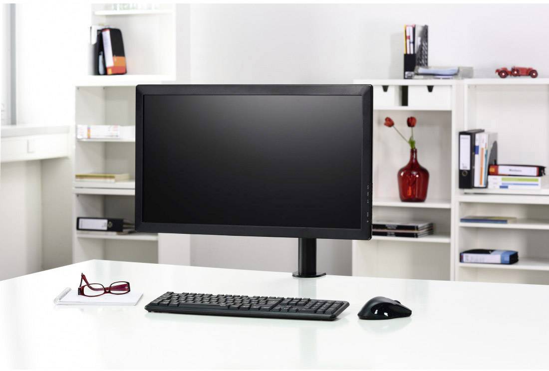 Hama Support de table pour écran Fullmotion 1 Écran(s) 25,4 cm (10") - 66,0 cm (26") noir réglable en hauteur, inclinabl-9