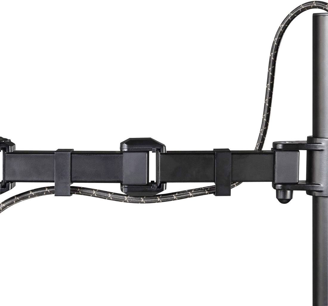 Hama Support de table pour écran Fullmotion 1 Écran(s) 25,4 cm (10") - 66,0 cm (26") noir réglable en hauteur, inclinabl-3