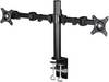 Hama Support de table pour écran 00095830 Fullmotion 2 Écran(s) 25,4 cm (10") - 66,0 cm (26") noir réglable en hauteur, inclinable, mobile