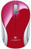 Souris optique Logitech M187 rouge