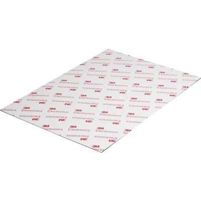 Emballage blister transparent de 3M Electronics avec impression de logo rouge sur un fond argenté.