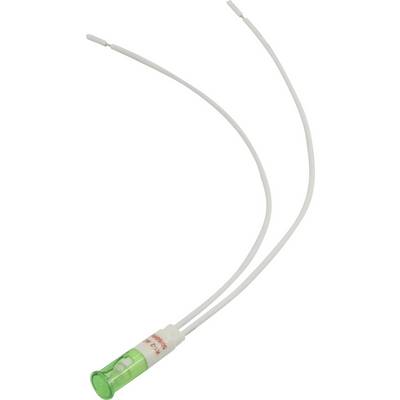 Un appareil médical vert avec deux tubes blancs ; probablement un instrument à des fins diagnostiques ou thérapeutiques.