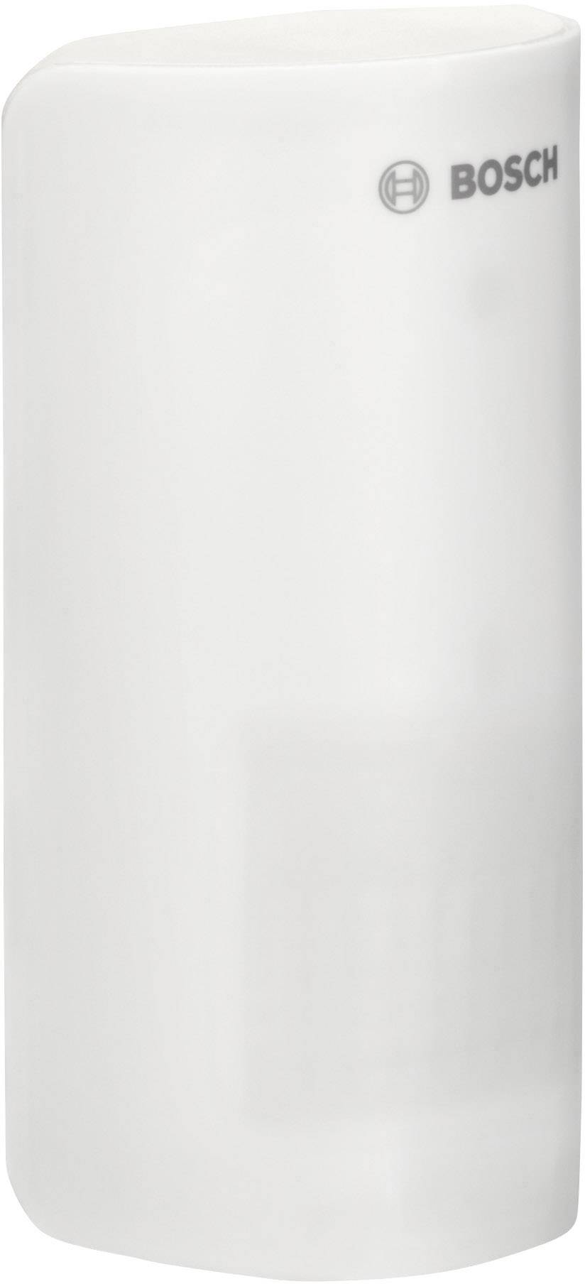 Appareil Bosch blanc, forme cylindrique, design épuré, sans boutons ni indicateurs visibles.