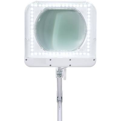 Lampe loupe à LED sur un support réglable, adaptée aux travaux de précision dans les ateliers ou les laboratoires.