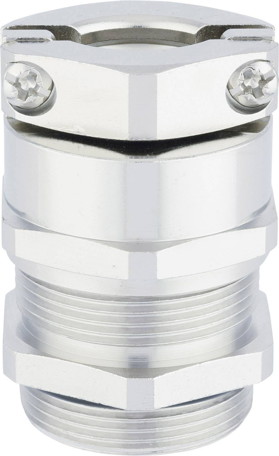 Élément de connexion métallique de forme cylindrique, muni de vis de fixation sur sa partie supérieure, utilisé pour des applications industrielles.