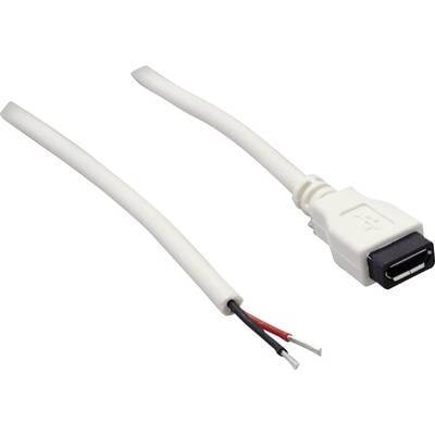 Câble confectionné Micro USB-B femelle avec extrémités ouvertes BKL Electronic 10080104 femelle, droit 1.80 m