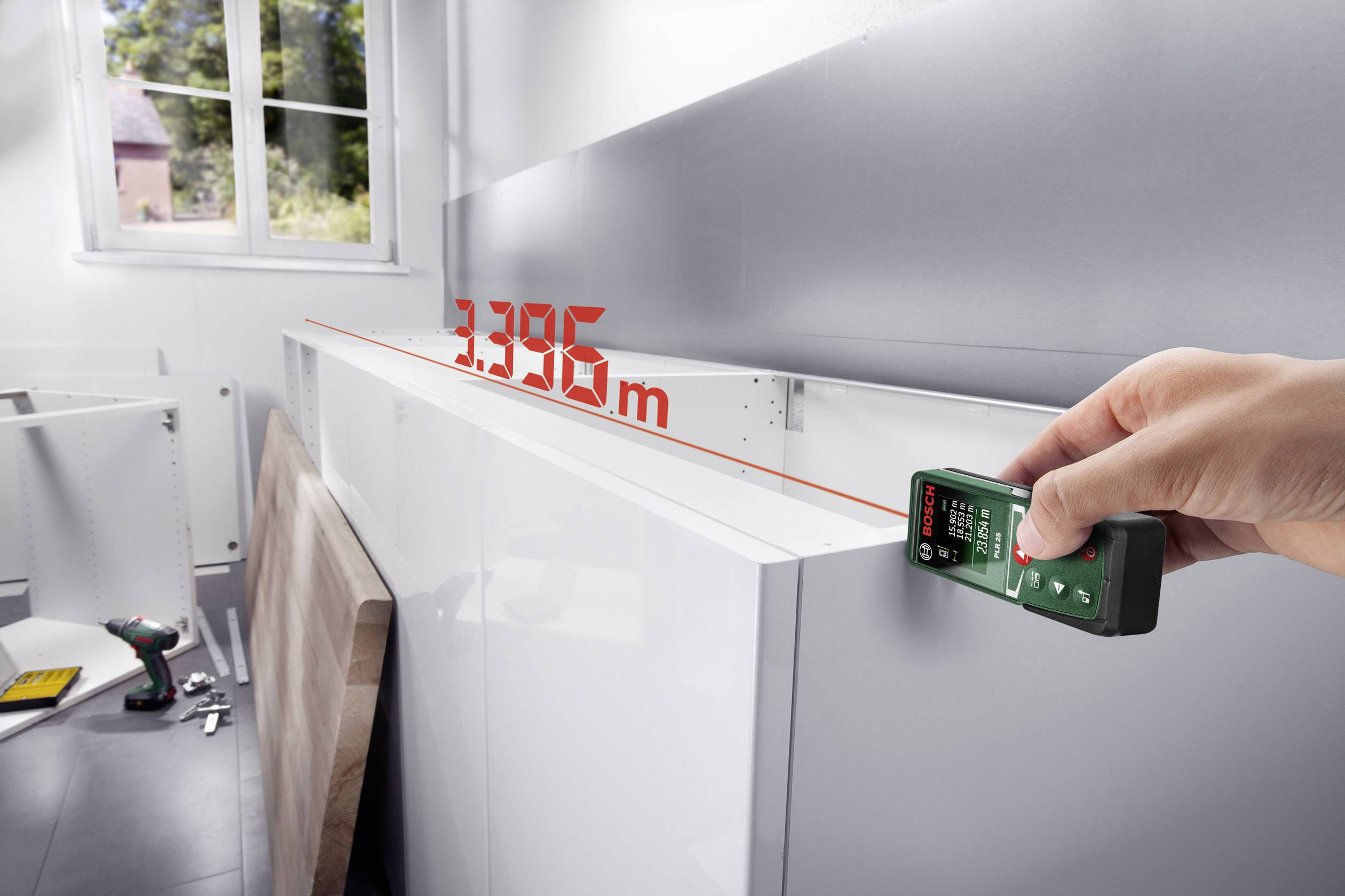 Télémètre laser Bosch Home and Garden PLR 25 Plage de mesure (max.) (détails) 25 m-3