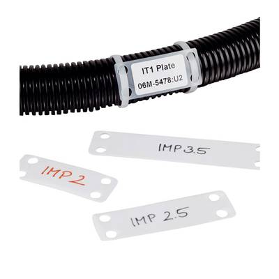 HellermannTyton 151-42159 IMP1.5 PA66 WH 100 Marqueur de câble  Surface de marquage: 38.1 x 19.1 mm blanc  1 pc(s)