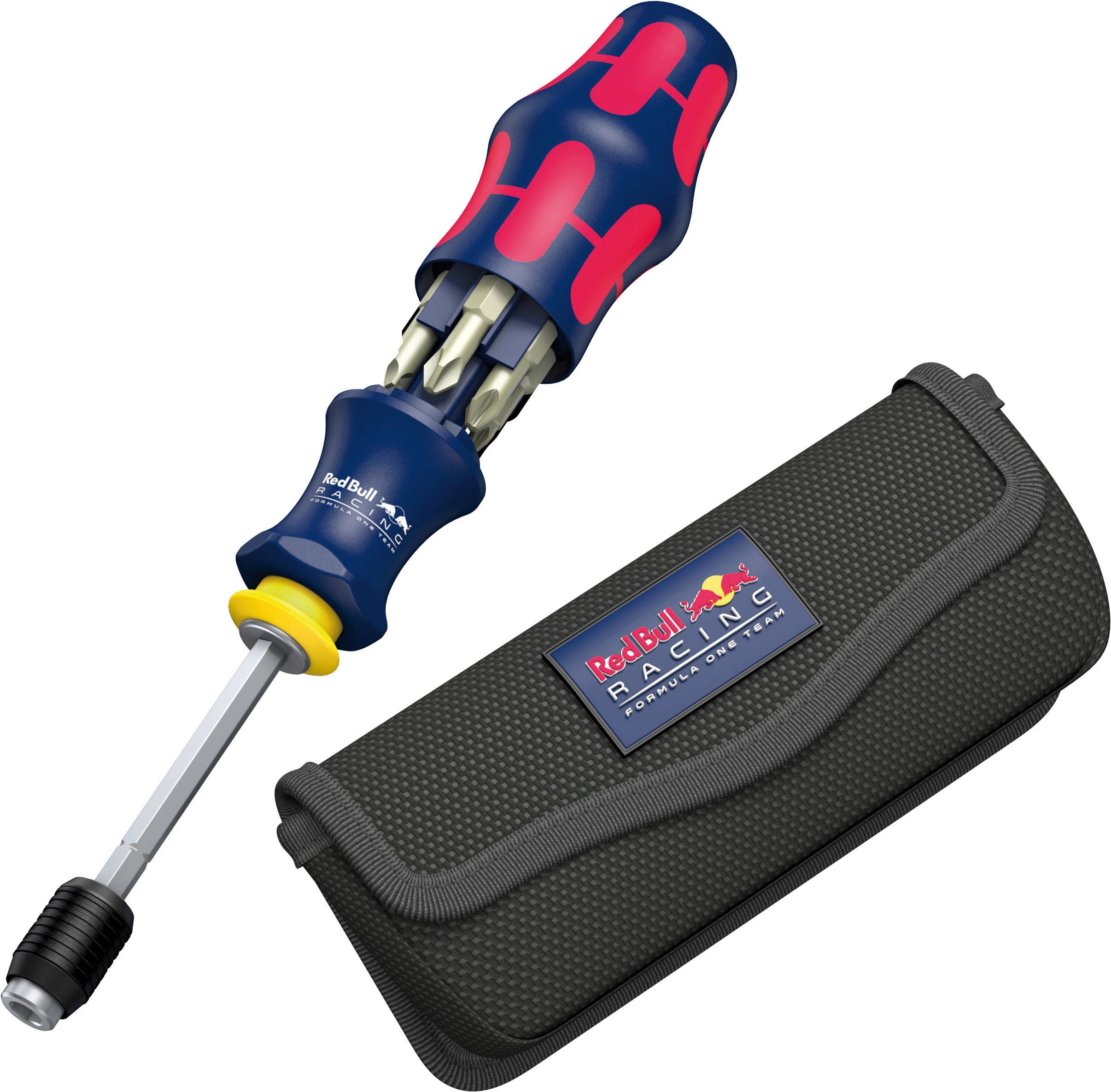 Tournevis avec magasin de rangement 1/4" (6.3 mm) Wera Kraftform Kompakt 20 Red Bull Racing Ed.