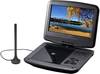 Reflexion DVD9017 Téléviseur portable avec lecteur DVD 22.9 cm 9 pouces CEE: E (A - G) fonctionnement sur batterie, TV de camping, avec câble de connexion Auto 12 V, avec antenne DVB-T, avec lecteur DVD intégré noir