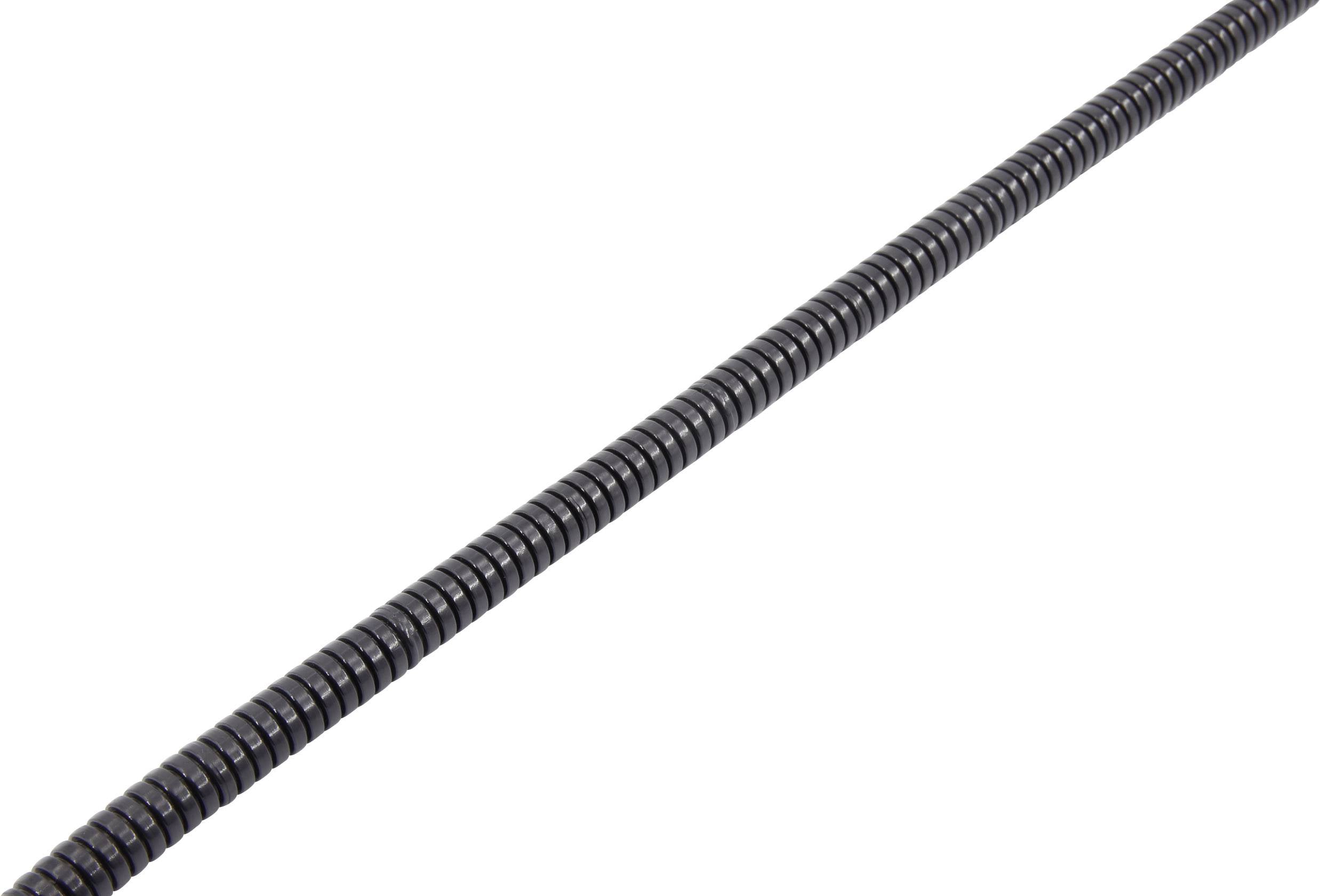 Gaine annelée Ø intérieur: 6 mm KSS PAO-07 noir Marchandise vendue au mètre