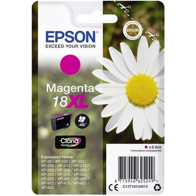 Epson Encre T1813, 18XL d'origine  magenta C13T18134012