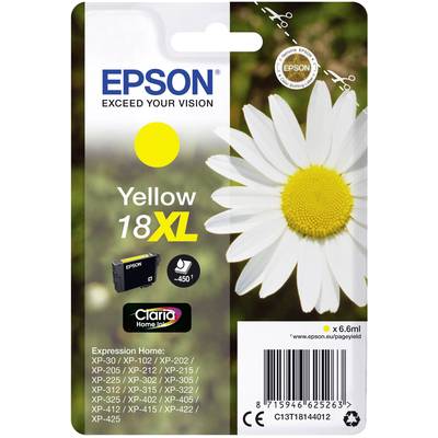 Epson Encre T1814, 18XL d'origine  jaune C13T18144012