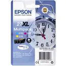 Epson Encre T2715, 27XL d'origine pack bundle cyan, jaune, magenta C13T27154012