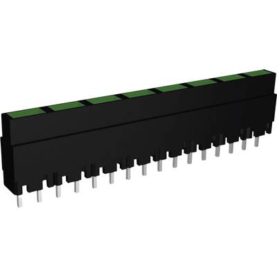 Signal Construct ZALS 082 Rangée de LEDs x8 vert  (L x l x H) 40.8 x 3.7 x 9 mm 
