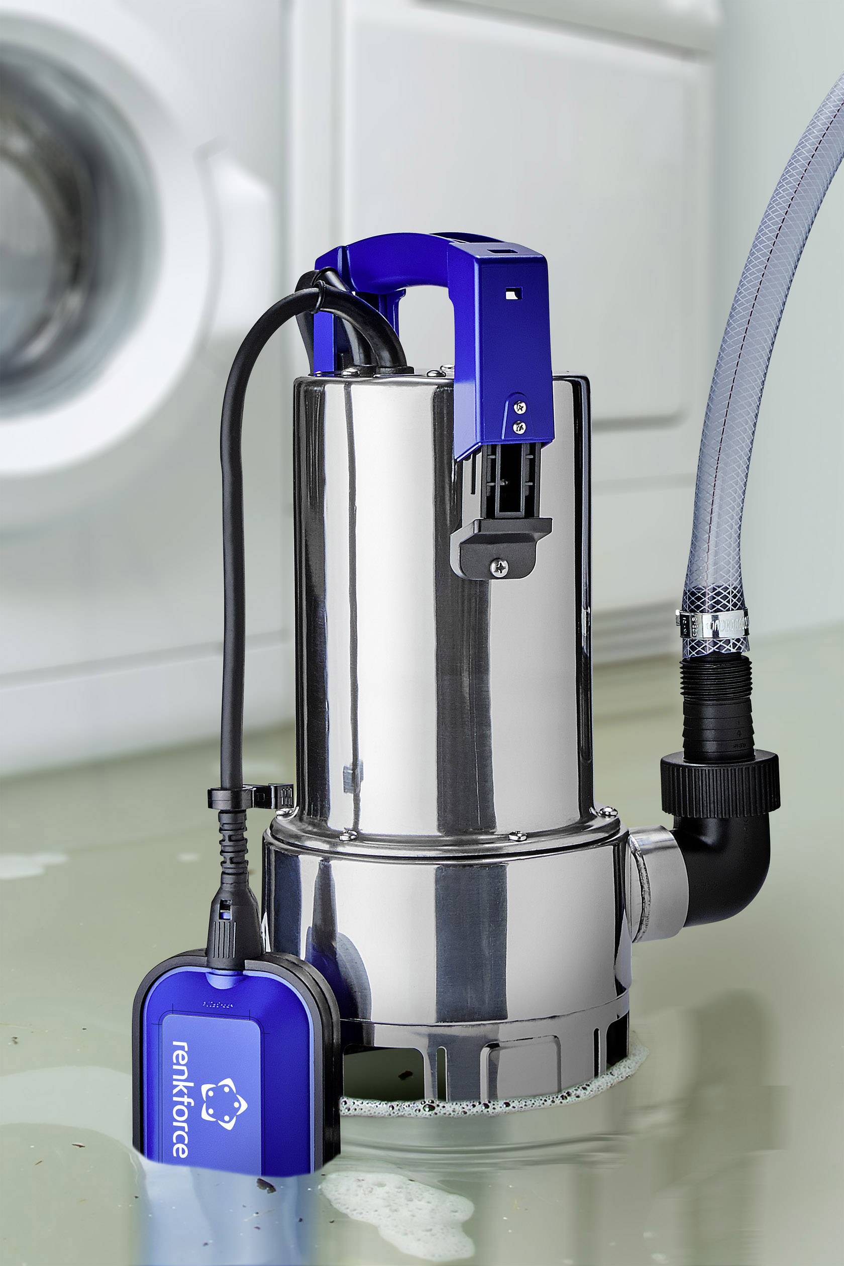 Pompe submersible pour eaux chargées Renkforce 1529147 14000 l/h 9 m 1 pc(s) Conrad.fr Pompe submersible pour eaux chargées Renkforce 1529147 14000 l/h 9 m 1 pc(s) Conrad.fr