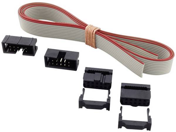 BKL Electronic 10122100 Jeu de connectique fil-à-carte avec décharge de traction Pas: 2.54 mm Nbr total de pôles: 10 Nbr de rangées: 2 1 set