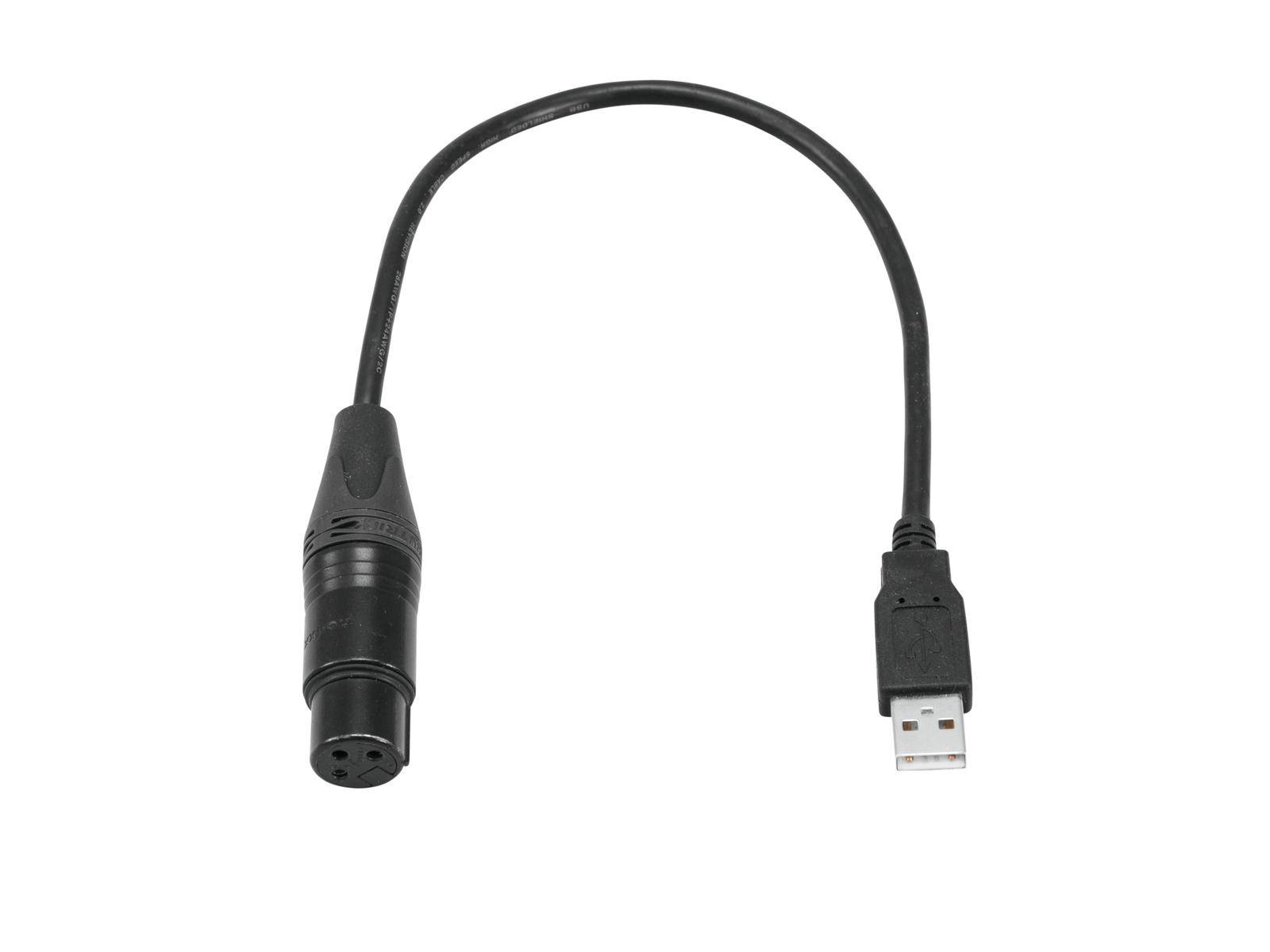 Eurolite 51860118 Audio-Kabel 0,4 m XLR USB Schwarz (51860118)