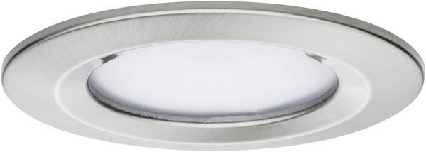 Spot LED encastrable pour salle de bains Paulmann 93873 N/A 6 W Coin Slim fer (brossé) jeu de 3