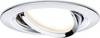 Luminaire à LED encastrable LED intégrée Paulmann Coin Slim 93879 N/A 6 W chrome