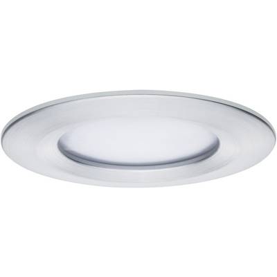 Un spot encastrable LED rond en argent à finition mate. Adapté pour l'installation au plafond dans les espaces intérieurs.
