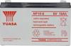 Yuasa NP10-6 NP10/6 Batterie au plomb 6 V 10 Ah plomb (AGM) (l x H x P) 151 x 97.5 x 50 mm cosses plates 4,8 mm sans entretien, certification VdS