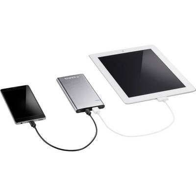 Varta Portable Slim Powerbank (batterie supplémentaire) 6000 mAh LiPo Micro USB argent affichage du statut-4