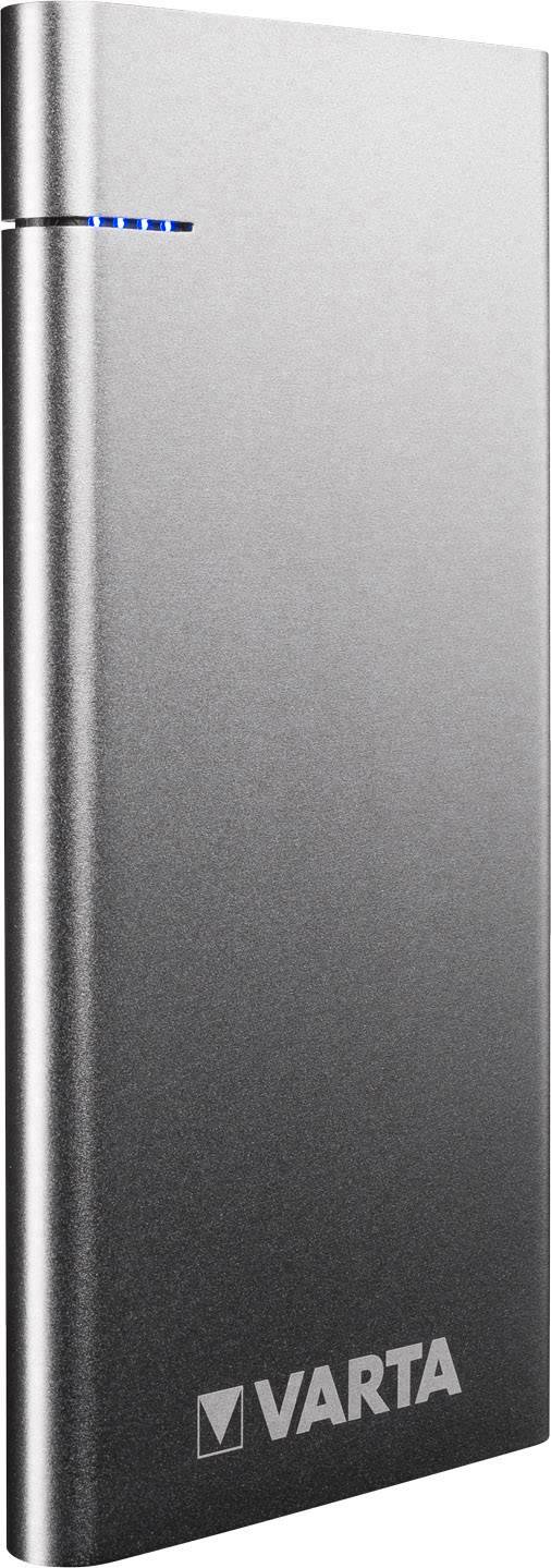 Varta Portable Slim Powerbank (batterie supplémentaire) 6000 mAh LiPo Micro USB argent affichage du statut-2