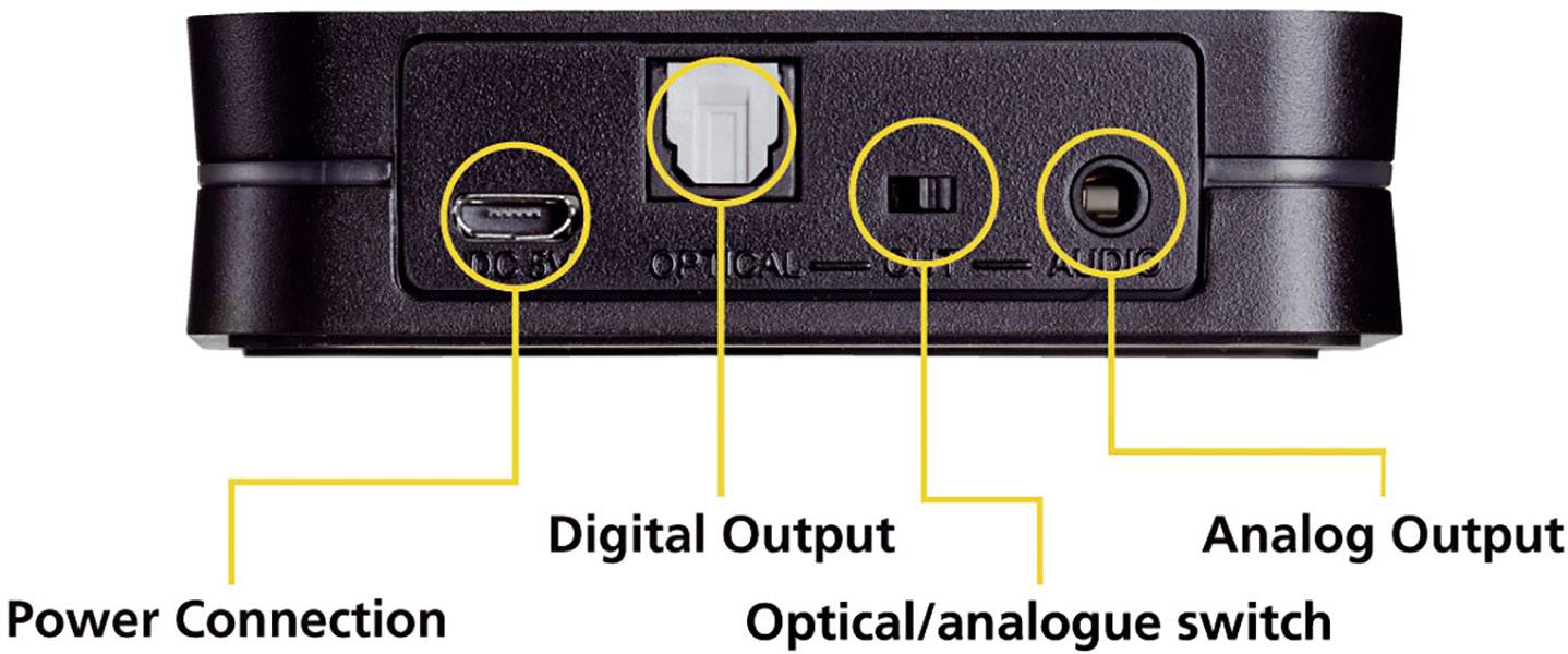 Marmitek BoomBoom 93 Récepteur de musique Bluetooth® Version Bluetooth: 2.0, A2DP, aptX® 30 m technologie AptX, supporte-3