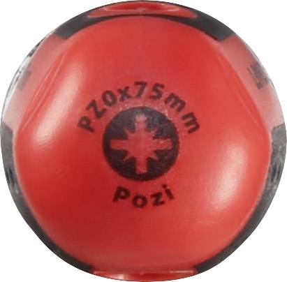 TOOLCRAFT 96029C1111 pour l'atelier Tournevis cruciforme PZ 0 Longueur de la lame: 75 mm DIN ISO 8764-1