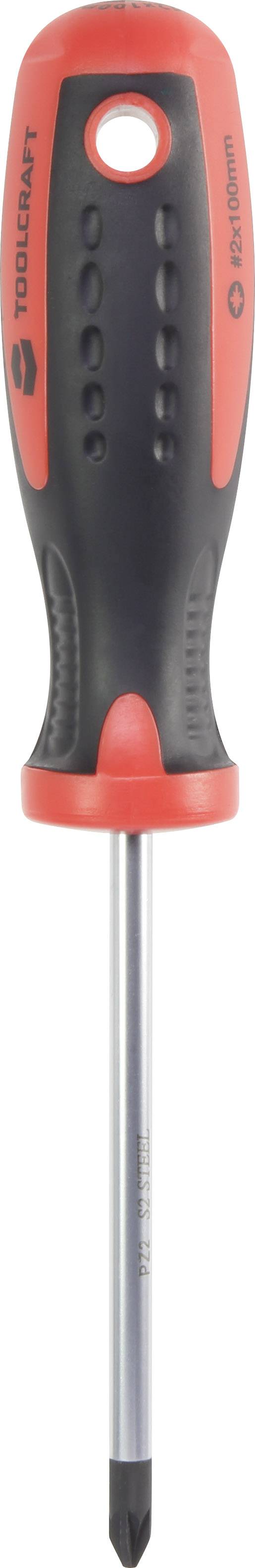 TOOLCRAFT 96029C1113 pour l'atelier Tournevis cruciforme PZ 2 Longueur de la lame: 100 mm DIN ISO 8764