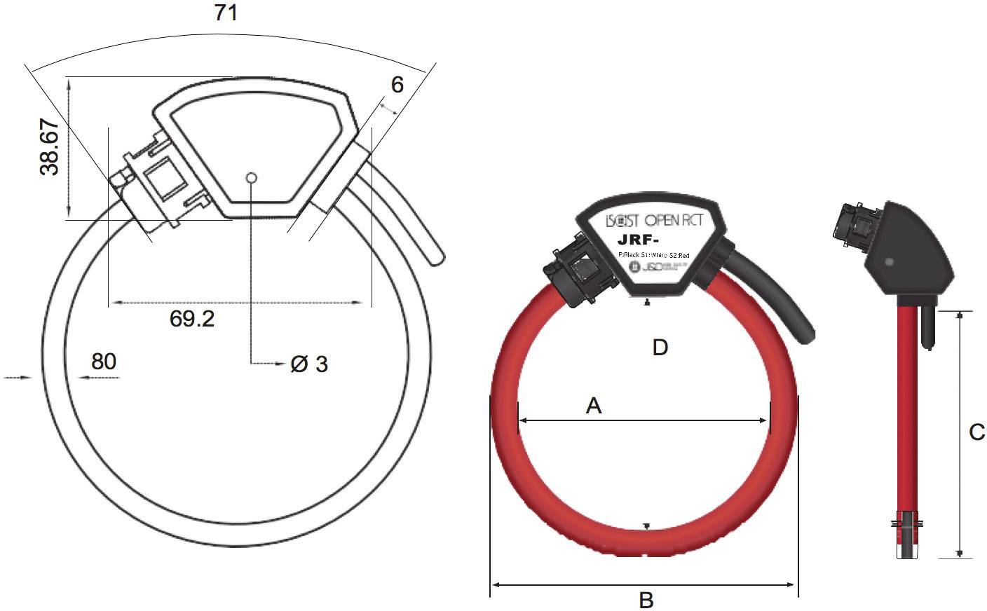 PQ Plus 03.38.3337.CO MMD FLEX SET 115 Cordon de mesure 1 pc(s)